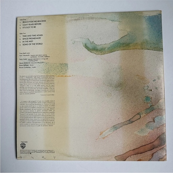 Vinyl Record: 1979 TRUE MYTH Vinyl LP
Record Album With Insert - Picture 2 of 11